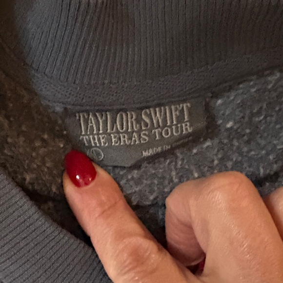 Taylor Swift Men's Crewneck Sweater in Navy - Picture 3 of 4